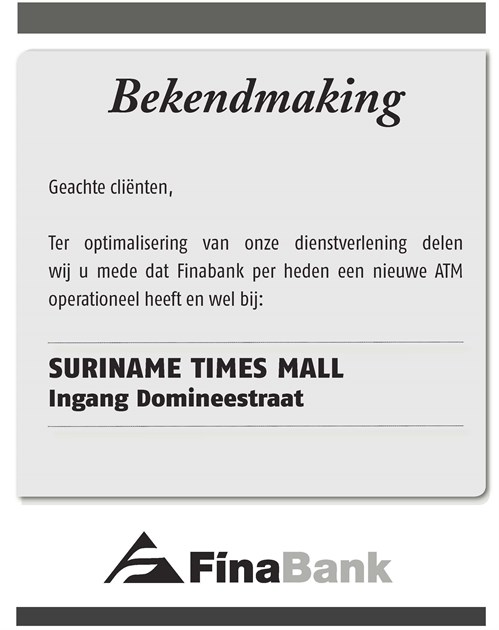 Image Bekendmaking Ad Suriname Times Mall